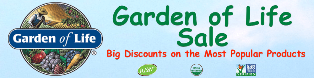 Garden of Life Monthly Sale Specials