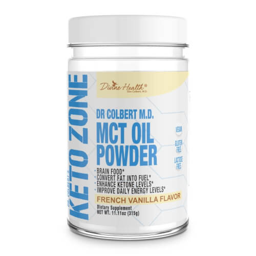 Dr Colbert Keto Zone MCT Oil Vanilla Flavor 30 Servings Powder