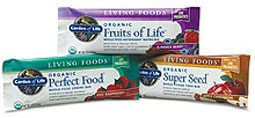 Garden of Life Living Foods Bars  Fruits of Life  Box of 12 Bars