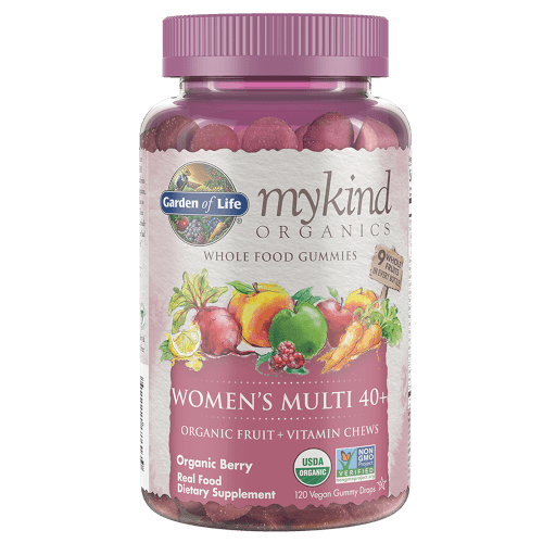 Garden of Life MyKind Organics Womens 40 Plus Gummy Multi  Berry 120 Fruit Chews