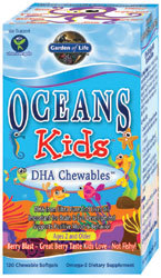 Garden of Life Oceans 3 Kids Chewable  120 Softgels